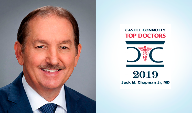 Ophthalmologists Near Me - Headshot of Eye Doctor and Cataract Surgeon Jack Chapman with Castle Connolly Top Doctors 2019